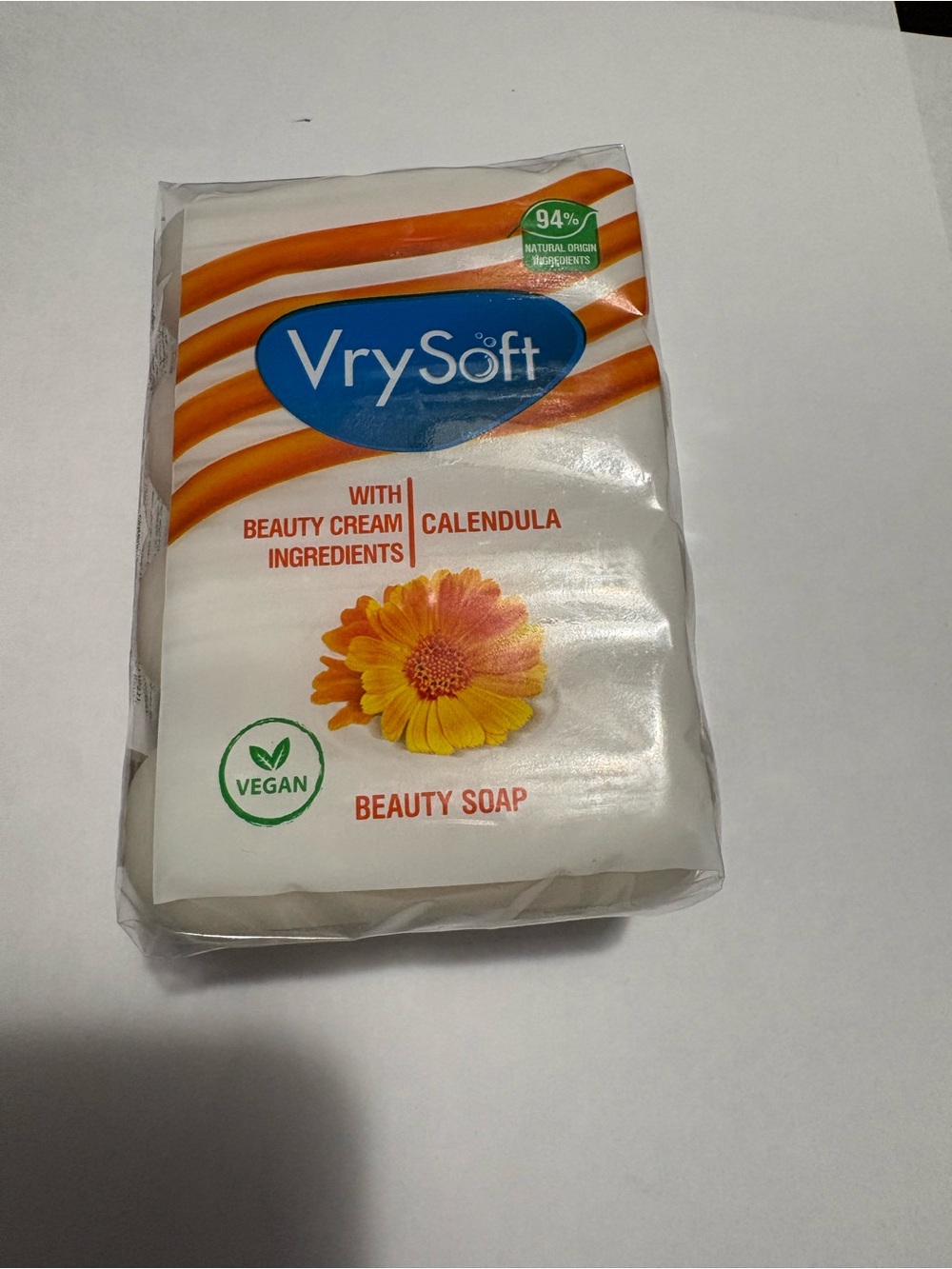Calendula Beauty Soap - White & Orange